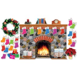 Classroom Decorations| Scholastic Inc. Holiday Hearth Bulletin Board Set by Scholastic - CG24425