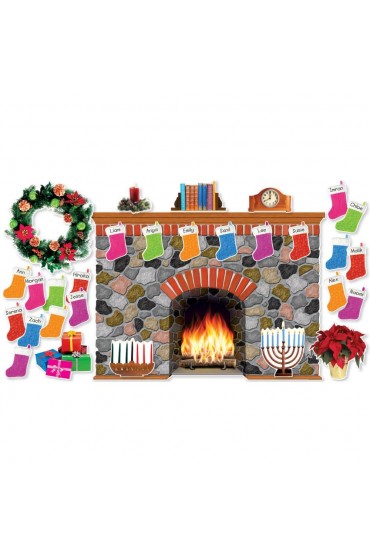 Classroom Decorations| Scholastic Inc. Holiday Hearth Bulletin Board Set by Scholastic - CG24425