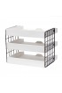 Desktop Organizers| Elegant Designs Elegant Designs Home Office Wood Desk Organizer Mail Letter Tray with 3 Shelves, White Wash - WD63680