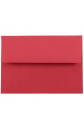 Envelopes| JAM Paper 4Bar A1 Colored Invitation Envelopes, 3.625 x 5.125, Red Recycled, 50/Pack - RH64974
