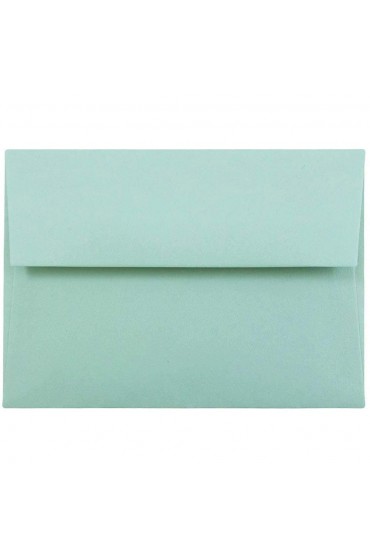 Envelopes| JAM Paper 4Bar A1 Invitation Envelopes, 3.625 x 5.125, Aqua Blue, 50/Pack - HL81304
