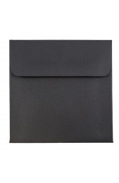 Envelopes| JAM Paper 5 x 5 Square Invitation Envelopes, Black Linen, 25/Pack - IR67642