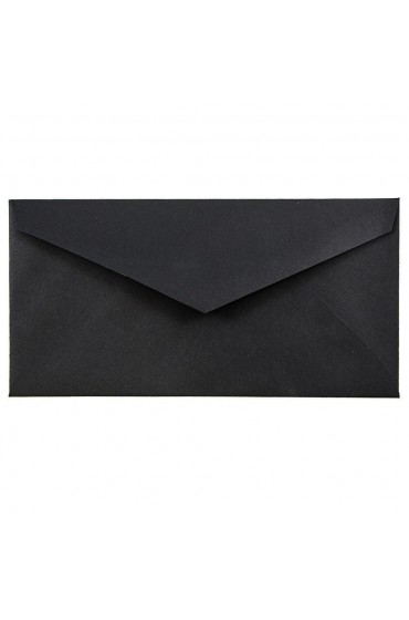 Envelopes| JAM Paper Monarch Envelopes, 3.875 x 7.5, Black Linen, 50/Pack - AV28569