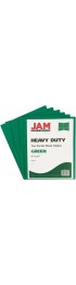 Folders| JAM Paper JAM Paper Heavy Duty 2-Pocket Folder, Green, 6/Pack - LC85843