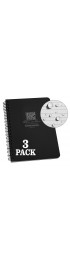 Notebooks & Notepads| Rite in the Rain 3-Pack Black 4-7/8-in x 7-in Notepad - XT05730