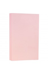 Paper| JAM Paper JAM Paper Matte Legal Cardstock, 8.5 x 14, 80lb Baby Pink, 50/pack - JL51348