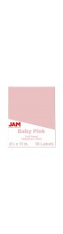 Sticky Notes| JAM Paper JAM PAPER Shipping Labels, Full Page Sticker Paper, 8-1/2 x 11 , Baby Pink Pastel, 10 Full Sheets/Pack - OR37401