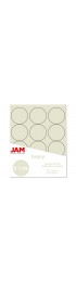 Sticky Notes| JAM Paper Mailing/Shipping/Address Labels 2-in x 2-in Ivory Sticky Notes - RJ43798