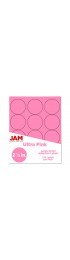 Sticky Notes| JAM Paper Mailing/Shipping/Address Labels 2-in x 2-in Pink Sticky Notes - AG04387