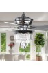 | Bella Depot Chandelier ceiling fan 52-in Chrome Color-changing LED Indoor Chandelier Ceiling Fan with Light Remote (5-Blade) - FO27442