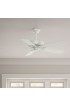 | Casablanca Panama 54-in Fresh White Indoor Downrod or Flush Mount Ceiling Fan Wall-mounted with Remote (5-Blade) - JK35679