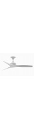 | Fanimation Spitfire 48-in Matte White Indoor/Outdoor Flush Mount Propeller Ceiling Fan with Remote (3-Blade) - DC36723