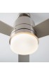 | Fanimation Studio Collection Pylon 48-in Brushed Nickel LED Indoor Smart Ceiling Fan with Light Remote (3-Blade) - ZS24022