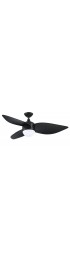 | Harbor Breeze Ayreshire 52-in Black Color-changing LED Indoor/Outdoor Ceiling Fan with Light Remote (3-Blade) - TH15142