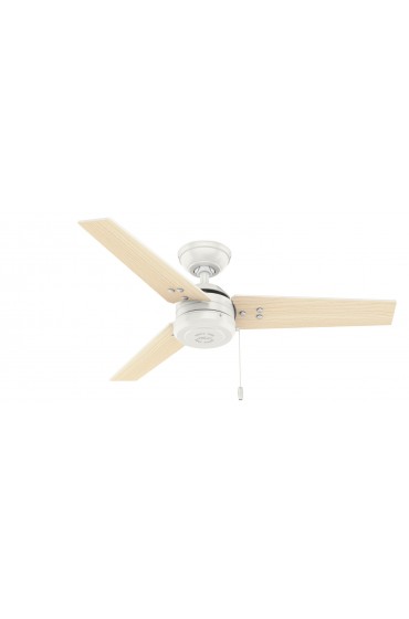| Hunter Cassius 44-in Fresh White Indoor/Outdoor Ceiling Fan (3-Blade) - DA77594