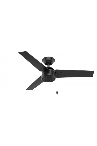 | Hunter Cassius 44-in Matte Black Indoor/Outdoor Ceiling Fan (3-Blade) - LK38006