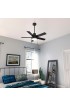 | Hunter Elliston 44-in Natural Iron LED Indoor Downrod or Flush Mount Ceiling Fan with Light (5-Blade) - GB27628