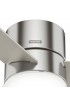 | Hunter Minimus 52-in Brushed Nickel LED Indoor Flush Mount Ceiling Fan with Light Remote (3-Blade) - MG96962