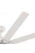 | Hunter Overton 72-in Matte White LED Indoor/Outdoor Ceiling Fan with Light (10-Blade) - VY30145