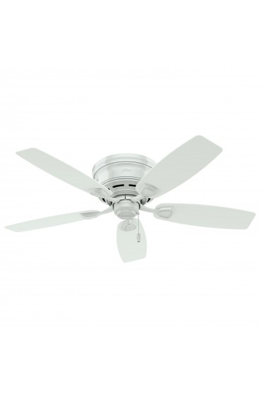 | Hunter Sea Wind 48-in White Indoor/Outdoor Flush Mount Ceiling Fan (5-Blade) - ZR40615