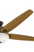 | Hunter Stockbridge 70-in New Bronze LED Indoor Ceiling Fan with Light (5-Blade) - ER44121
