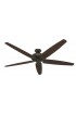 | Hunter Stockbridge 70-in New Bronze LED Indoor Ceiling Fan with Light (5-Blade) - ER44121