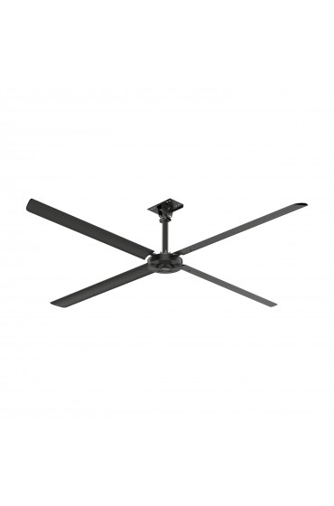 | Hunter Xp 144-in Black Indoor Ceiling Fan Wall-mounted with Remote (4-Blade) - KG87446