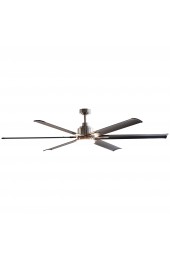 | Matrix Decor LED ceiling fan 72-in Brushed Chrome LED Indoor Chandelier Ceiling Fan with Light Remote (6-Blade) - ZT75604