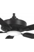 | Minka Aire Contractor Plus LED 52-in Coal LED Indoor Ceiling Fan with Light Remote (5-Blade) - JX56530
