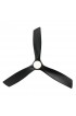 | Modern Forms Zephyr 62-in Matte Black LED Indoor/Outdoor Smart Ceiling Fan with Light Remote (3-Blade) - NZ54979