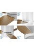| Progress Lighting Braden 44-in Satin White LED Indoor Flush Mount Ceiling Fan with Light Remote (3-Blade) - QM43827