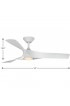 | Progress Lighting Ryne 52-in Satin White LED Indoor/Outdoor Ceiling Fan with Light Remote (3-Blade) - FA42147