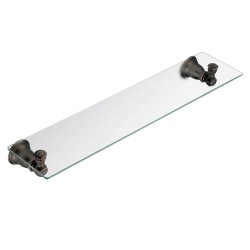 Bathroom Shelves| Moen Kingsley Oil Rubbed Bronze 1-Tier Glass Wall Mount Bathroom Shelf - VR95282