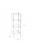 Bathroom Shelves| NEU Home Metro Chrome 4-Tier Steel Freestanding Bathroom Shelf - FF87141