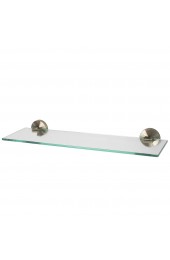 Bathroom Shelves| Speakman Neo Brushed Nickel 1-Tier Glass Wall Mount Bathroom Shelf - IE86736