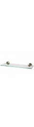 Bathroom Shelves| Speakman Neo Brushed Nickel 1-Tier Glass Wall Mount Bathroom Shelf - IE86736