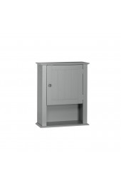 Bathroom Wall Cabinets| RiverRidge Ashland 16.54-in W x 20.47-in H x 7.09-in D Gray Bathroom Wall Cabinet - UI65645
