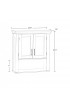 Bathroom Wall Cabinets| RiverRidge Somerset 22.81-in W x 24.5-in H x 7.88-in D Gray Bathroom Wall Cabinet - ZS50334