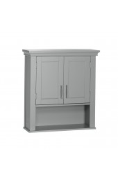 Bathroom Wall Cabinets| RiverRidge Somerset 22.81-in W x 24.5-in H x 7.88-in D Gray Bathroom Wall Cabinet - ZS50334