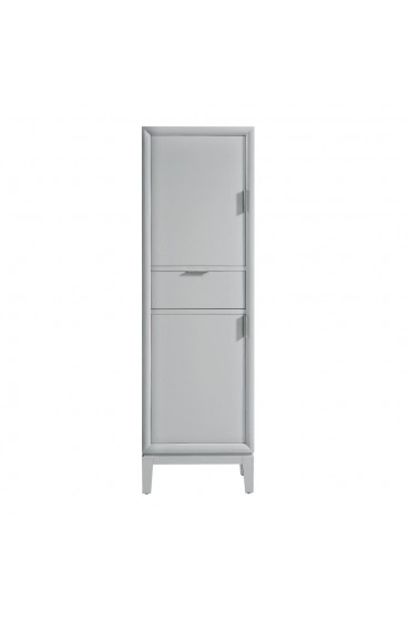 Linen Cabinets| Avanity Emma 20-in W x 65-in H x 15-in D Dove Gray Plywood Freestanding Linen Cabinet - OY44566