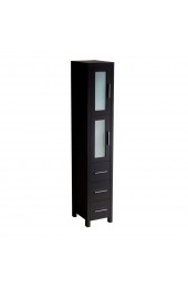 Linen Cabinets| Fresca Allier 35.5-in W x 25-in H x 6-in D Espresso Wood Wall-mount Linen Cabinet - IP75074