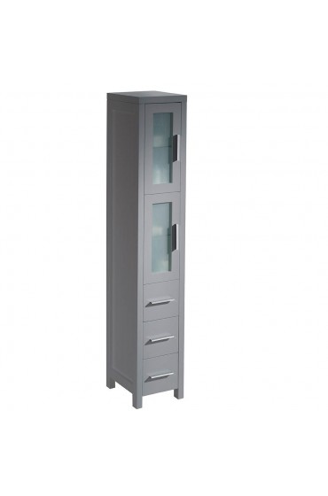 Linen Cabinets| Fresca Allier 35.5-in W x 25-in H x 6-in D Gray Wood Wall-mount Linen Cabinet - YT25692