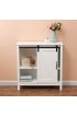 Linen Cabinets| Luxen Home 30.43-in W x 31.1-in H x 11.8-in D White MDF Freestanding Linen Cabinet - XE45613