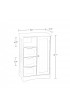 Linen Cabinets| RiverRidge Ashland 22.05-in W x 32.13-in H x 13.39-in D Espresso MDF Freestanding Linen Cabinet - ZM25401