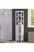 Linen Cabinets| RiverRidge Madison 15.75-in W x 67-in H x 11.81-in D White MDF Freestanding Linen Cabinet - LW95149