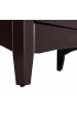 Linen Cabinets| Teamson Home Versailles 27-in W x 34-in H x 13.5-in D Dark Espresso Mdf Freestanding Linen Cabinet - IK89461