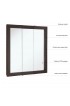 Medicine Cabinets| Design House Ventura 36-in x 30-in Surface Espresso Mirrored Rectangle Medicine Cabinet - CT19378