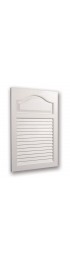 Medicine Cabinets| Jensen Louver Doors 16.25-in x 24.5-in Recessed White Plastic Door Rectangle Medicine Cabinet - OB89629