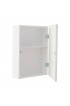 Medicine Cabinets| Project Source 15.25-in x 19.25-in Surface White Mirrored Rectangle Medicine Cabinet - FI80869
