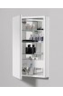 Medicine Cabinets| Robern PL Series 15.25-in x 30-in Surface Tinted Gray Mirrored Rectangle Medicine Cabinet with Outlet - TI78633